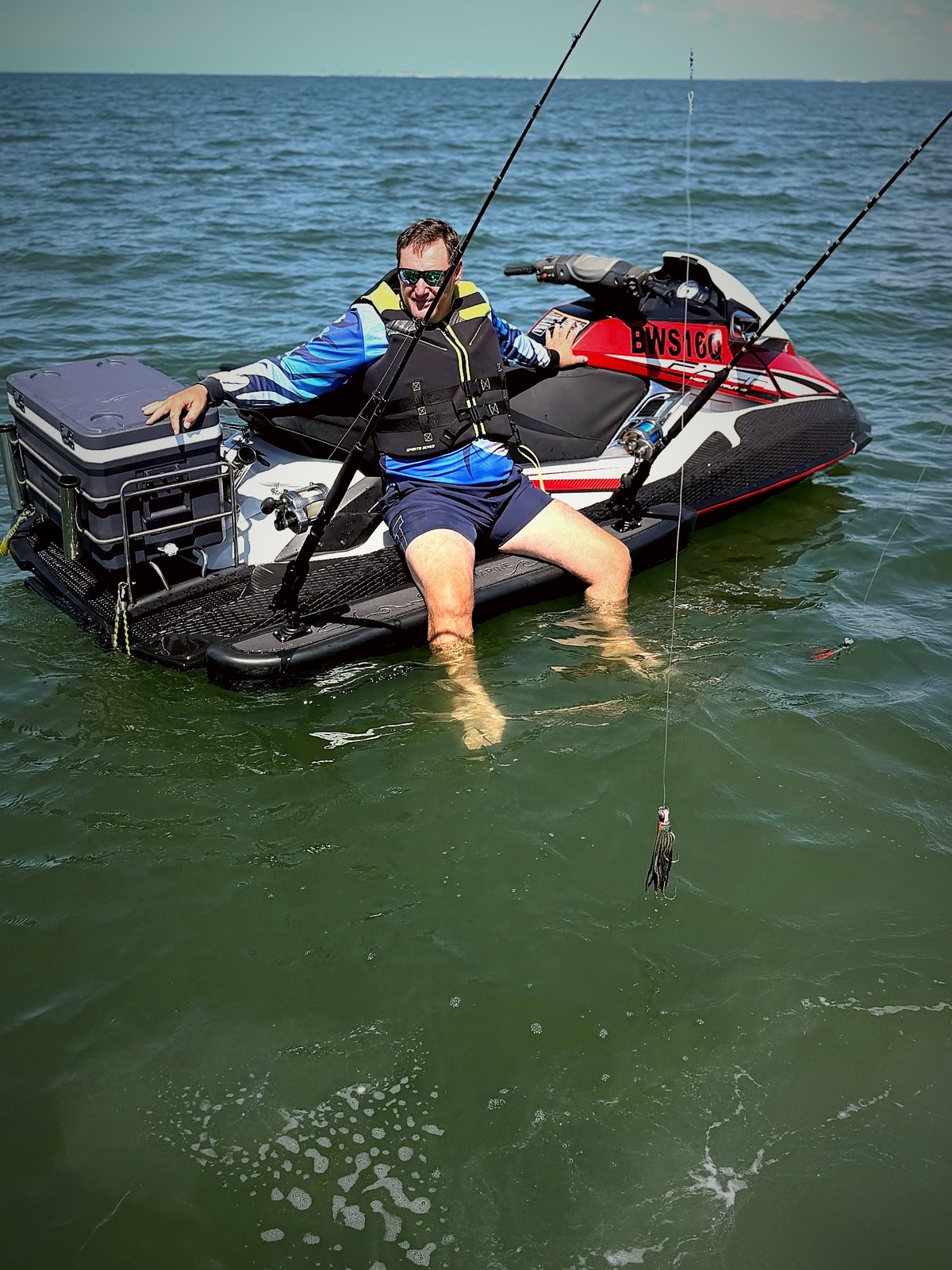 PoCa Collars on jet ski