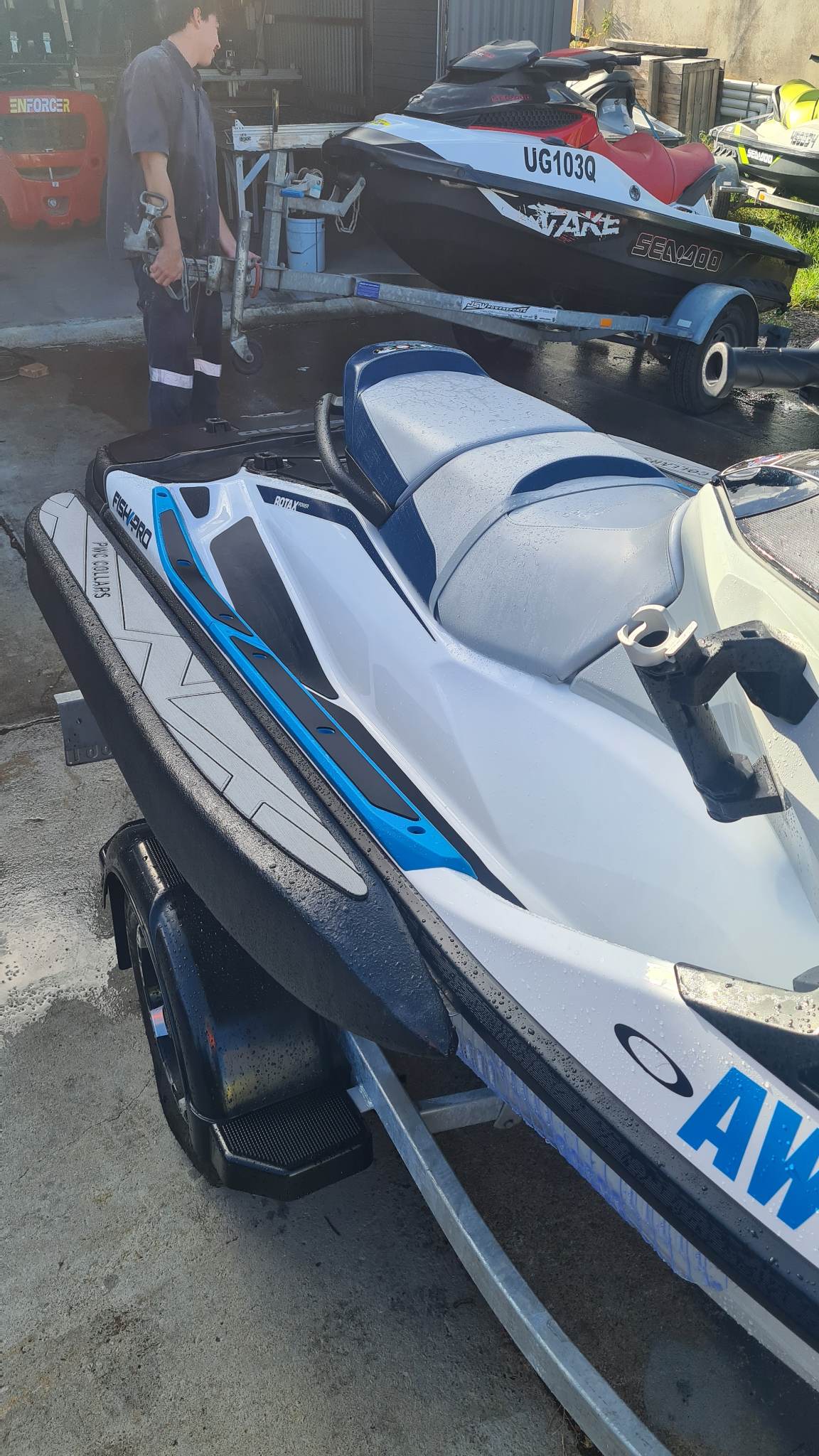 Jet Ski Collars owner setup photo