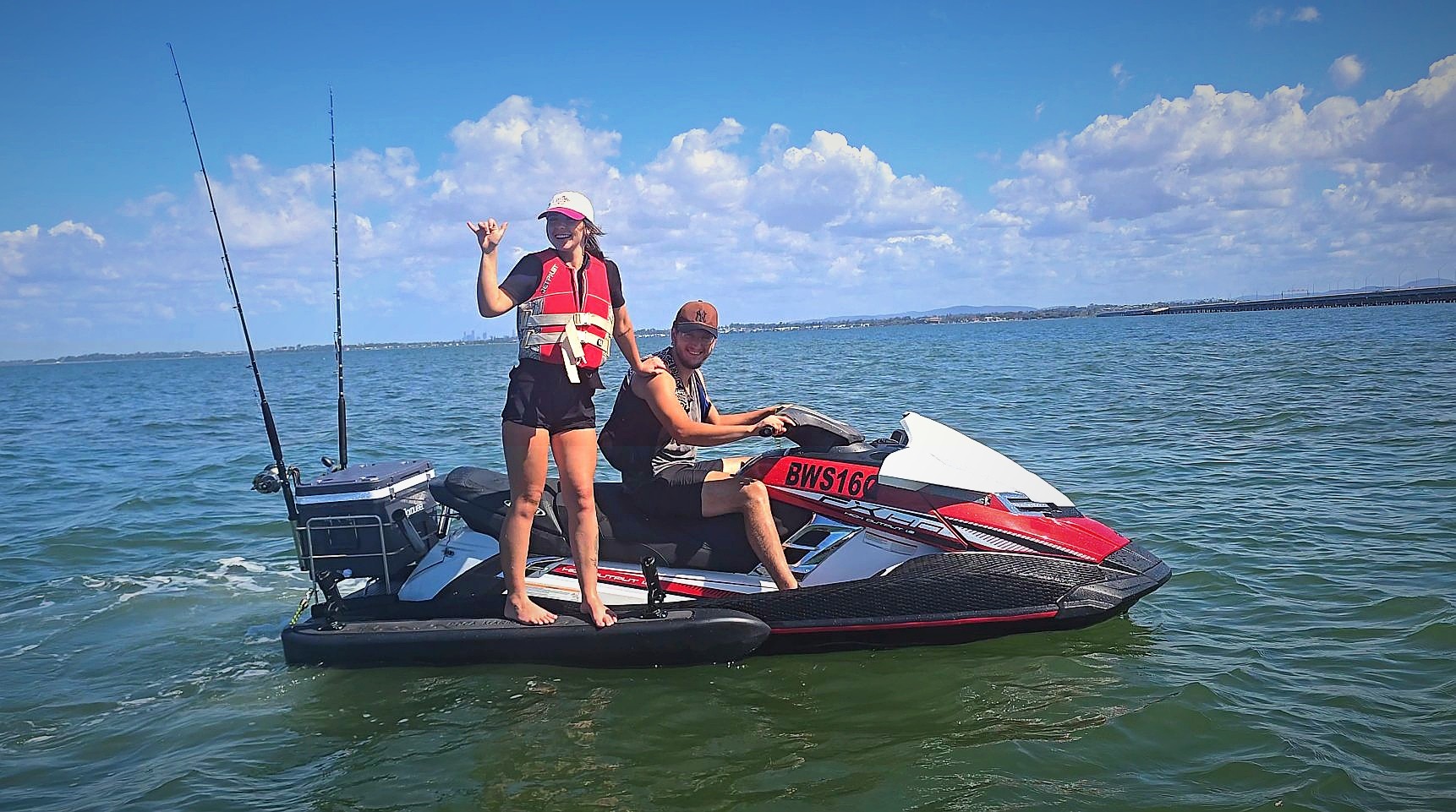 PoCa Collars fitted to jet ski